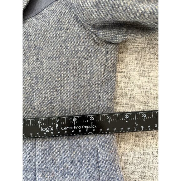 VTG Pendleton Blazer Men's 44 Wool Blue Gray USA 70s Western Yoke Elbow Patch - Picture 12 of 15